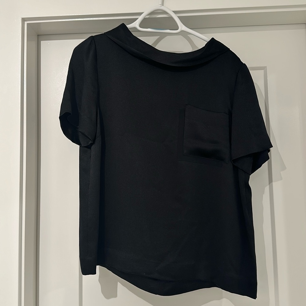Marc by Marc Jacobs cowl neck black silk top (US S)
